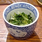 桶家乃隠居 - 水菜のお浸し(生姜)