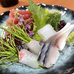 うなぎ割烹山田 - 宴会のお刺身