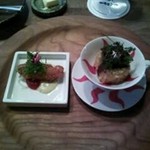 ビーフシチューのコロッケとチキンフライ