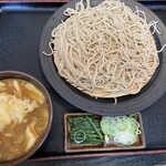 そば処 柿屋  - 今月の限定そば　とり天ベジカレーそば