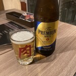 肉と日本酒 - 瓶ビールは3種類あります。