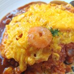 キッチン すずたとうげ - オムライスの海老