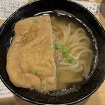 うどん職人さぬき麺之介 - かけうどん（温、大盛り、きつねトッピング）