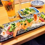 Sushi Sake Sakana Sugitama - これが杉玉の刺身盛り合わせ