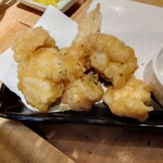 うみからそらへ - 白子天ぷらと刺身定食  1400円　白子天ぷら