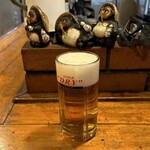 Momo ya - 2キロ弱程歩き回った後の生ビールは格別でした。