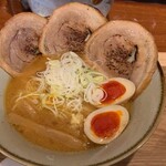 麺スタイル 柴 - 札幌味噌炙り焼豚麺