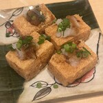 炭火串焼 よね - 揚げたて厚揚げ 500円