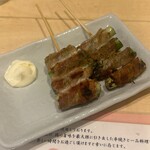 Sumibi Kushiyaki Yone - アスパラ肉巻き 220円×2