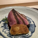 山﨑 - 鴨　葱　黒胡椒麩