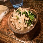 タイニーカフェ - 菜の花としめじのお浸し