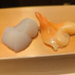 鮨 はしもと - ホタテと青柳