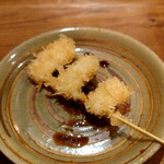 Oosaka Kushikatsu Tentekomai - イカ：130円