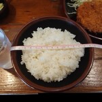 Tonkatsu Katsukichi - 　ロースかつ(110g)T-SHOCK（定食）1150円　直径15.5cm