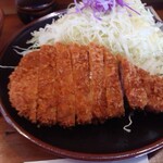 Tonkatsu Katsukichi - 　ロースかつ(110g)T-SHOCK（定食）1150円　お肉アップ