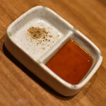 炭火焼肉ホルモンさわいし - タレはこれだけ。２０２４年３月