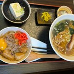 Gokuu - ミニ牛すき焼き丼＆ラーメン