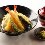 seasonal Ten-don (tempura rice bowl)