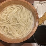 丸亀製麺 - 釜揚げうどん（得）＆ かしわ天