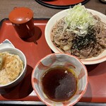 Sagami - 肉ザルそばとミニ天丼セット