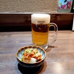 Akameno Oyaji - 生ビール 600円