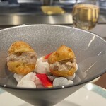 神戸牛 銀座和牛想榮 - 米沢牛のコンビーフ山葵と梅