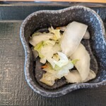 なか卯 - セットの京風つけもの