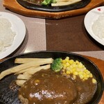 Nikuno Mansei - 奥は万世ステーキ120g &ハンバーグ180g ¥3795