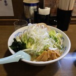 Menya Iryuu - 魚塩ラーメン＋野菜盛り