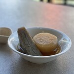 麺かふぇde 明鏡志水 - おでんは全国共有メニューですね