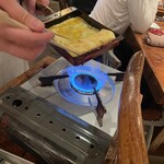 Hakata Robata Fisshuman - 目の前で焼いてくれる だし巻き玉子