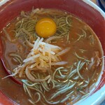 徳島ラーメン 麺王 - またまた、たまご(笑)