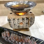 旬菜和味 - 生ホタルイカしゃぶしゃぶ