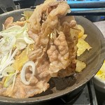 吉野家 - 牛肉 持ち上げ