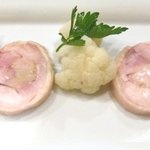 Torattoria Abe - (09/10夜)フォアグラ入り鶏のロール巻（1050円）