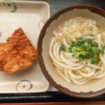 やまだうどん - かけ小(280円)+から揚げ(170円)