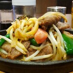 灼味噌らーめん 八堂八 - ジンギスカン定食 1200円、ジンギスカン