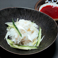 白センマイ湯引き刺し