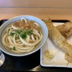 讃岐うどん 條辺 - 「かしわ天」「穴子天」「かけうどん　1玉」