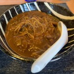 柴崎亭 - 「焼豚ご飯にカレーをかけてみました」