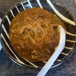 柴崎亭 - 「焼豚ご飯にカレーをかけてみました」