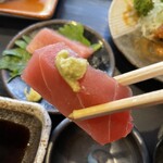 鮮魚とまぐろとおばんざい うおじゅう - マグロ刺し