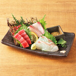 <With bluefin tuna> Assortment of 3 sashimi