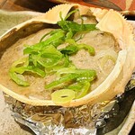 粋な居酒屋 あいよ - 蟹味噌甲羅焼き