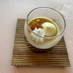 ステーキハウス 秀 - りんごプリン　2024.3