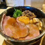 麺道 金獅子 - 日替わり飯(和牛お肉ご飯)@700円