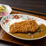 わろく屋 - あか牛カレー＆カツのせ