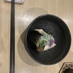 花見川 大富 - 茄子の煮浸しと豆腐