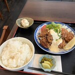 猫丸食堂 - 鶏からタルタルソース定食