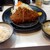 まるやま食堂 - 料理写真:リブロースカツ定食、豚汁変更
